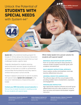 NJ System 44 for Special Education Flyer