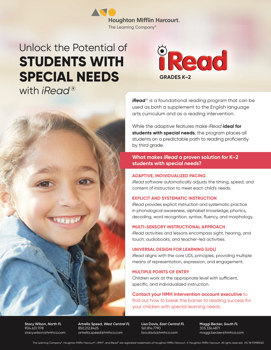 iRead SPED Flyer (FL)