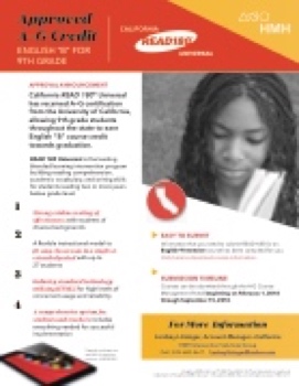 CA READ 180  A-G Credit Course