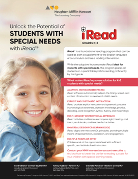 NJ iRead for Special Education Flyer