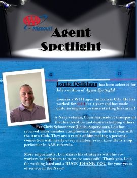 Lou Oelklaus July Spotlight