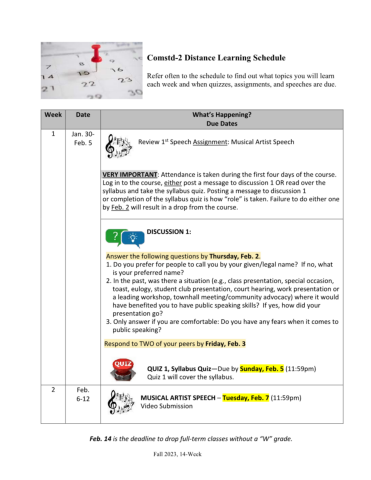 Flipbook Semester Schedule 24668