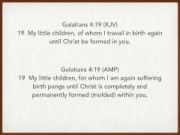 Christ be formed