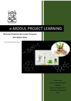 e-Modul Kimia Bahan Alam