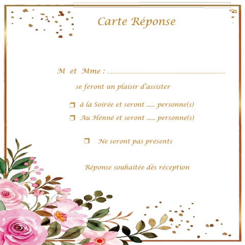 carte reponse