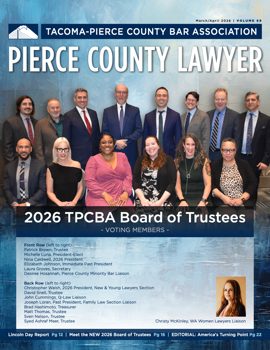 Pierce County Lawyer - March April 2026