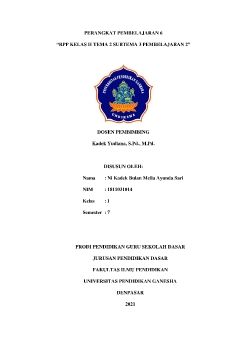 RPP KLS 2 TEMA 2 SUBTEMA 3 PEMB 2