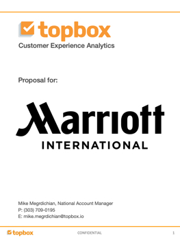 Topbox Proposal for Marriott - Final