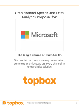 Topbox Proposal for Microsoft - Jan 2019