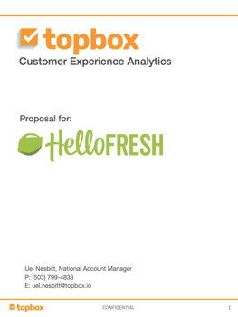 Proposal for HelloFresh 20190117 - Final