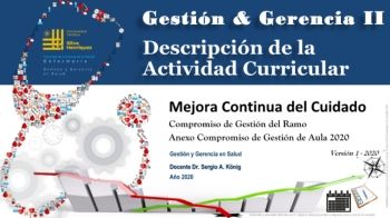 Descripción de la Actividad Curricular Gestion y Gerencia II 