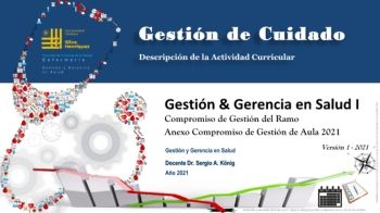 UCSH - Gestión del Cuidado - Gestion I - Bienvenida y Descripción de la Actividad Curricular 2021