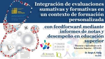 Integración de evaluaciones sumativas y formativas en un contexto de formación personalizada con feedforward 