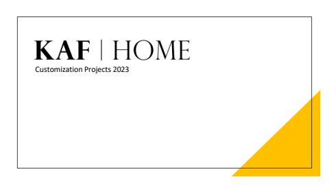 KAF Domestic Digital Customization 2023