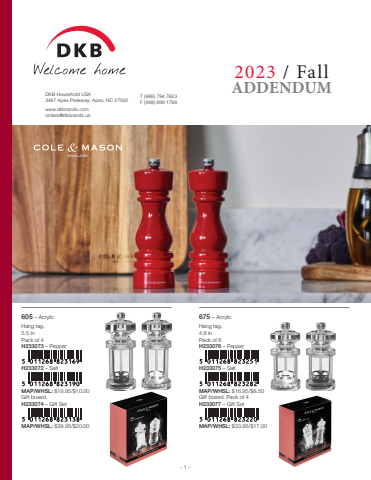 DKB 2023 US Catalog Addendum