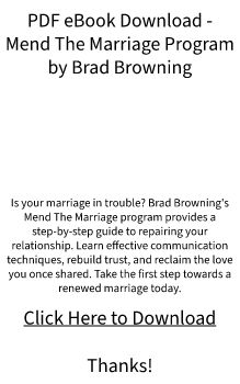 PDF eBook Download - Mend The Marriage Program by Brad Browning (Free Preview Available)?