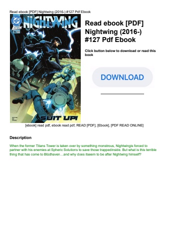 read ebook [pdf] nightwing (2016-) #127 pdf ebook