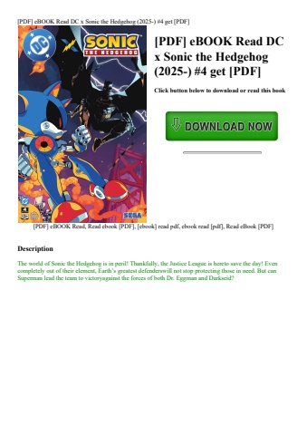[pdf] ebook read dc x sonic the hedgehog (2025-) #4 get [pdf]