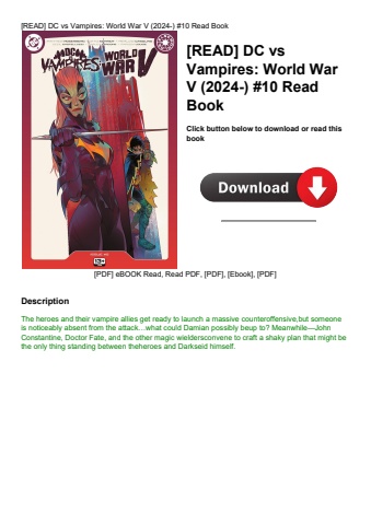 [read] dc vs vampires world war v (2024-) #10 read book