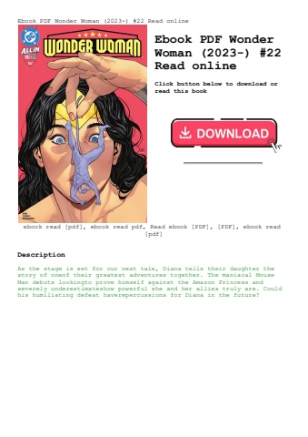 ebook pdf  wonder woman (2023-) #22 read online