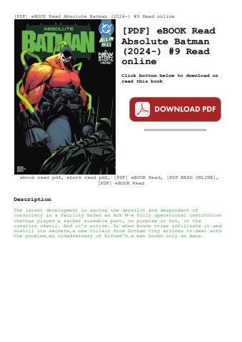 [pdf] ebook read absolute batman (2024-) #9 read online