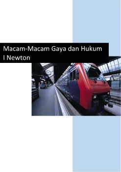 Macam-Macam Gaya dan Hukum I Newton
