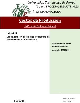 Ejercicios Costos de Producción