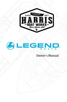 Legend Boats Owners Manual