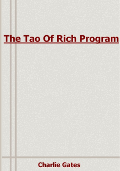 The Tao Of Rich Program Download (Charlie Gates)