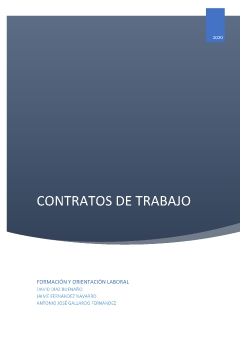 CONTRATOS DE TRABAJO