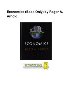 Economics (Book Only) by Roger A. Arnold