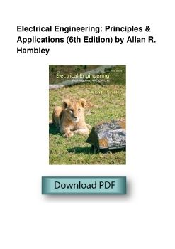 Electrical Engineering: Principles & Applications (6th Edition) by Allan R. Hambley