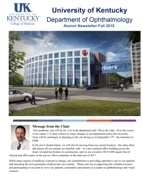 Alumni Newsletter Fall 2015 