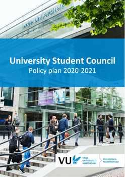 University Student Council Policy Plan 2020-2021