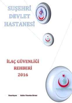 İLAÇ GÜVENLİĞİ REHBERİ