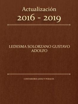 Actualización 2016 - 2019 Ledesma