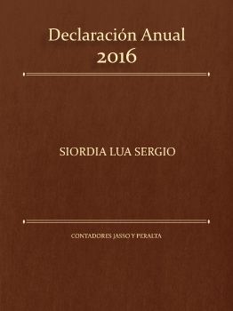 Declaración Anual 16 Sergio Siordia