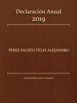 Declaración Anual 2019 Alejandro Pérez