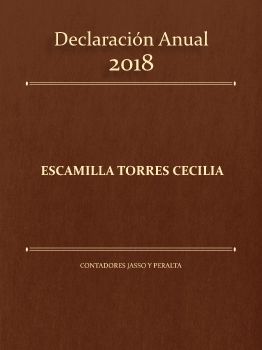 Declaración Anual 18 Cecilia Escamilla