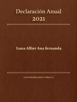 Declaracion Anual 2021 Luna Ana