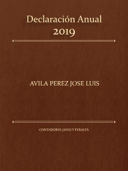 Declaración Anual 19 Avila Jose Luis