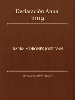 Declaración Anual Ivan Barba