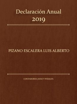 Declaración Anual L Alberto Pizano