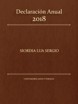 Declaración Anual 18 Sergio Siordia