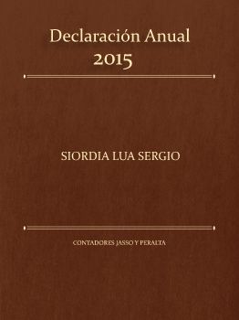 Declaración Anual 15 Sergio Siordia