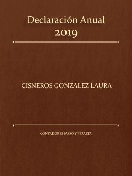 Declaración Anual Laura Cisneros