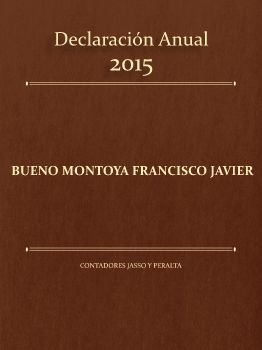 Declaración Anual 2015 Fco Bueno