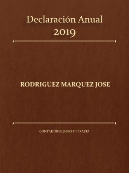 Declaración anual Jose Rguez