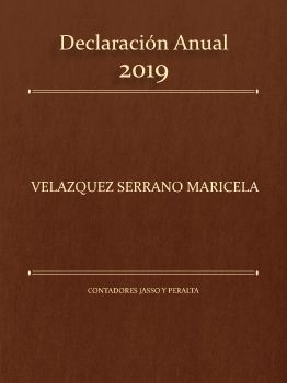 Declaración Anual Maricela