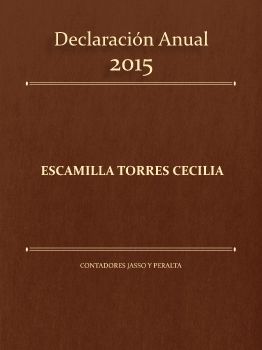 Declaración Anual 15 Cecilia Escamilla